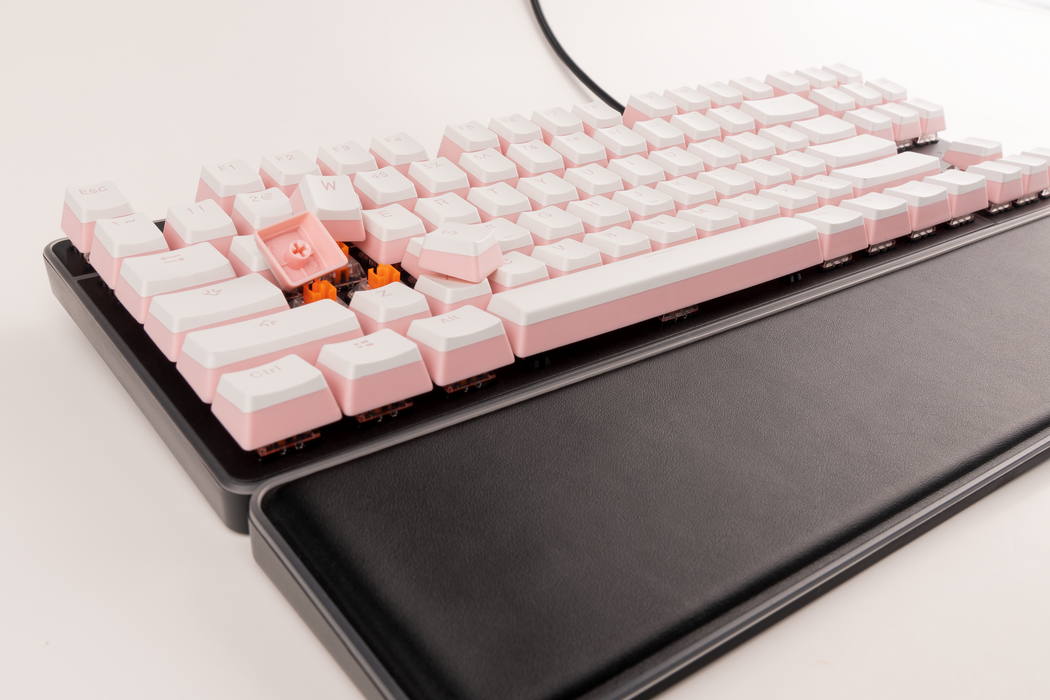 Pink & White Pudding PBT Keycaps