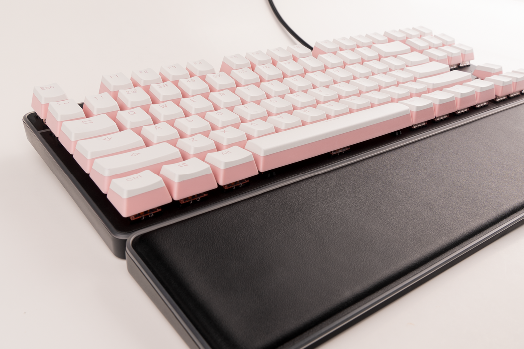 Pink & White Pudding PBT Keycaps