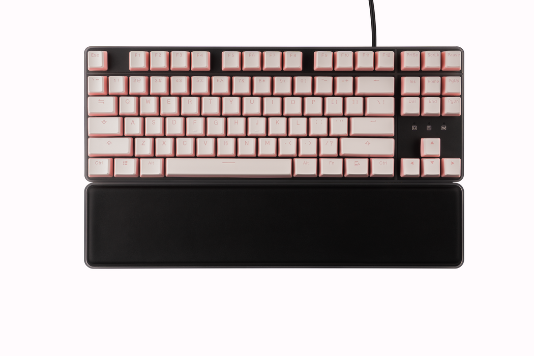 Pink & White Pudding PBT Keycaps