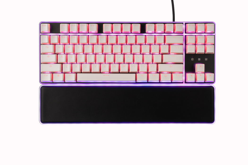 Pink & White Pudding PBT Keycaps