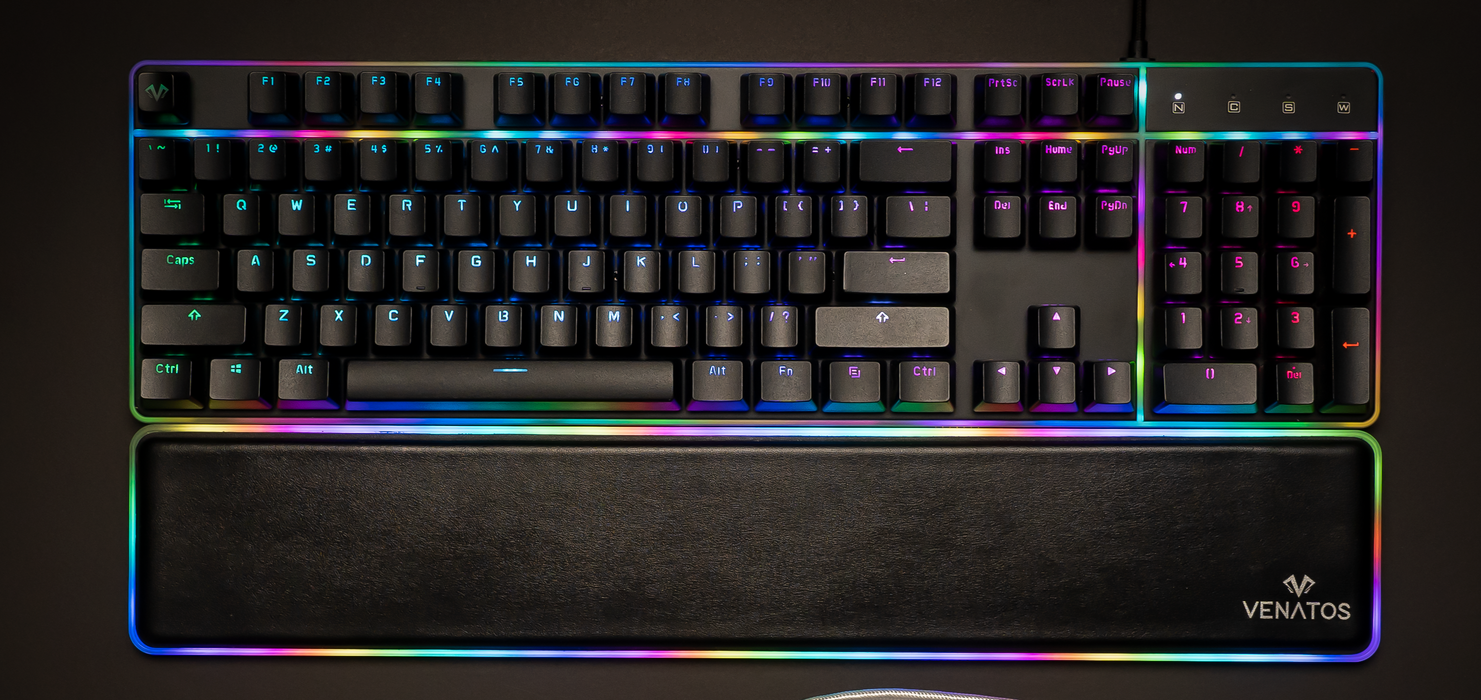 OPEN BOX Venatos Northern Glow Hot Swappable Optical Keyboard